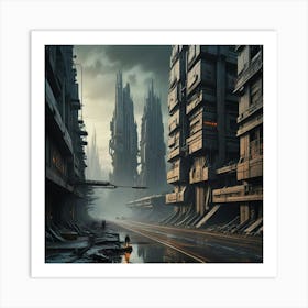 Futuristic City 2 Art Print