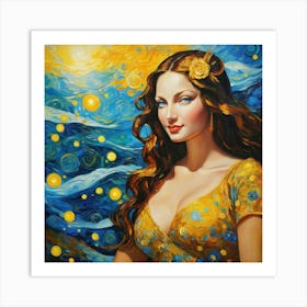 Starry Night guj Art Print