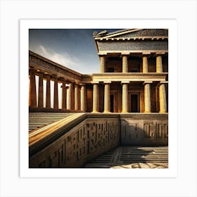 Ancient Greek Temple Art Print