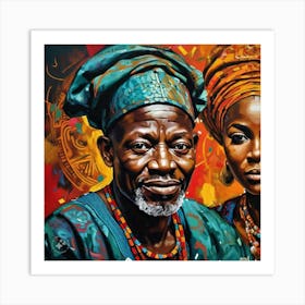 The oduduwa - founder of Yoruba kingdom Art Print