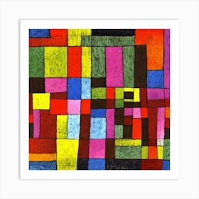 Abstract Squares Art Print