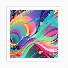 Abstract Swirls 12 Art Print