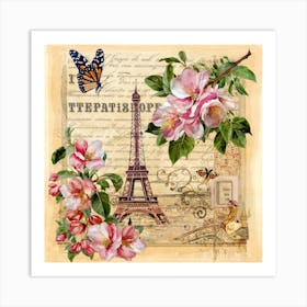 Paris Eiffel Tower Art Print