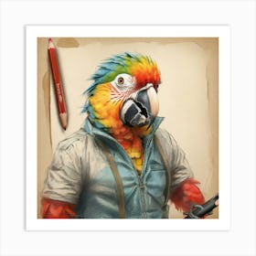 Parrot 34 Art Print