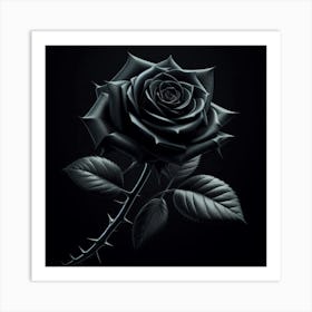 Black Rose 2 Art Print