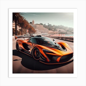 Mclaren P1 orange Art Print