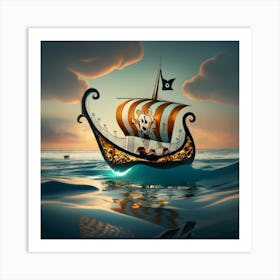 Pirate Ship 3 Art Print