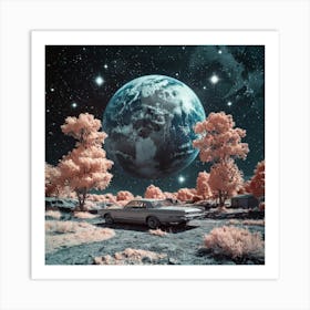 Earth In Infrared Art Print