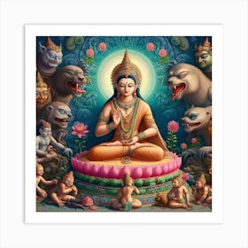 Kaal Prasachini Art Print