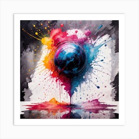 Splatter Painting Art Print