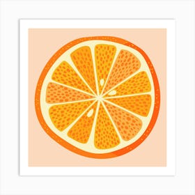 Citrus Orange Fruit Slice Art Print