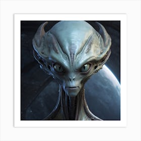 Alien Head Art Print