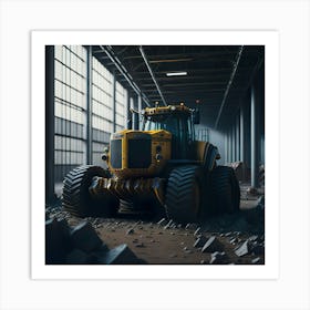 Buldozer Building (69) Art Print