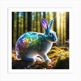 Rabbit In The Forest 24 Art Print