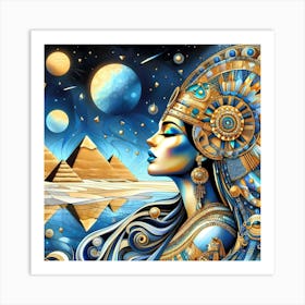 Cleopatra Portrait Artwork 180 Art Print