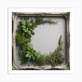 Frame Of Herbs 20 Art Print