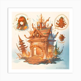 House In The Forest Art Print