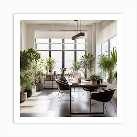 Leonardo Diffusion Xl A Beautiful Welllit Modern Office With S 0 Art Print