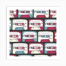 Music Symbols Rock Music Seamless Pattern Art Print