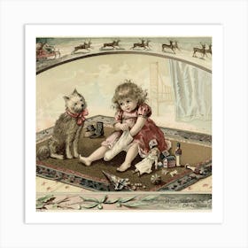 Vintage Christmas 18 Art Print