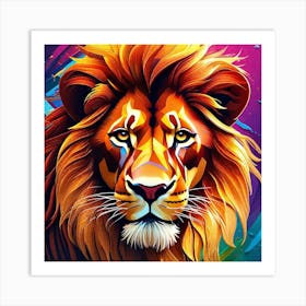 Lion art 10 Art Print