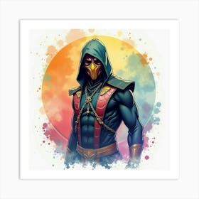 Mortal Kombat Ninja Fighter Concept Art (390) Art Print