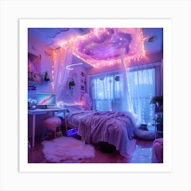 Teen Girl Bedroom Art Print