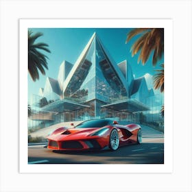 Futuristic Sports Car 45 Art Print