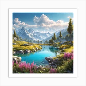 Mountain Landscape 5 Art Print