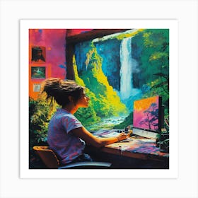 Waterfall 2 Art Print