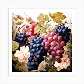 Grapes in Twilight Art Print