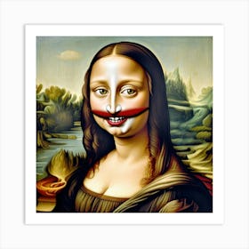 Mona Lisa Reload Art Print