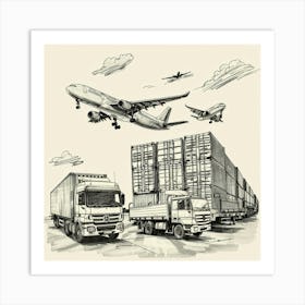 Freight Transportation Art Print