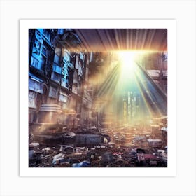 Futuristic City 6 Art Print