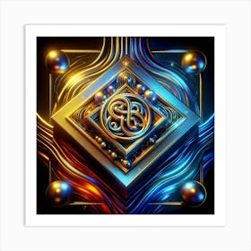 Abstract Fractal Art 1 Art Print