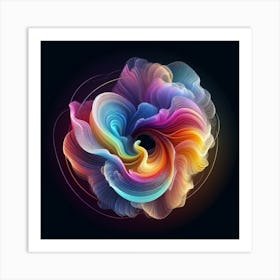 Abstract Flower 2 Art Print