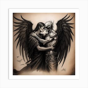 Embrace your demons Art Print