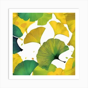 Ginkgo Leaves 3 Art Print