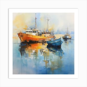 Boats Art Print