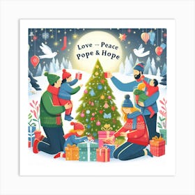 Christmas Greeting Card Art Print