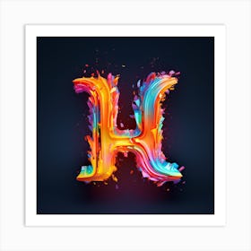 Letter H Art Print