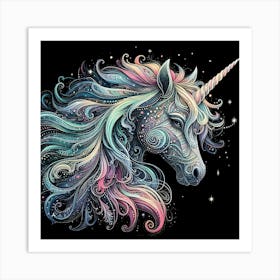 Unicorn Painting Art Print