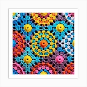 Crocheted Afghan 1 Art Print