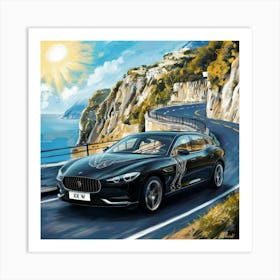 A Stunning Illustration Of A Scenic Drive Along Th K Na9852rbic 8uciwm 5w Gqrxanqotpkcdqdwgx3rua Art Print