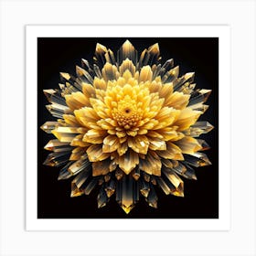 Crystal Flower Art Print