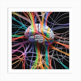 Colorful Brain 22 Art Print