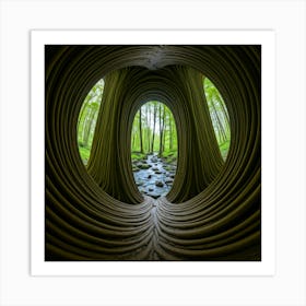 Tunnel In The Forest Art Print