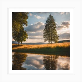 Reflections In The Water Art Print