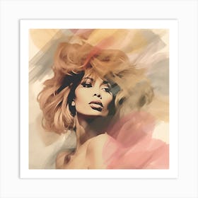 Tina Turner Square Art Print