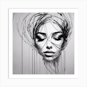 Portrait Of A Woman 4 Art Print